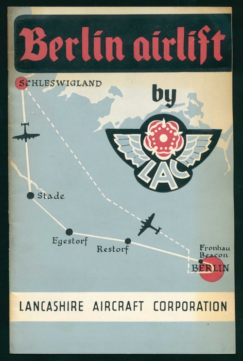 Broschüre einer zivilen englischen Fluglinie, (Militärhistorisches Museum Berlin-Gatow / AAM0847).