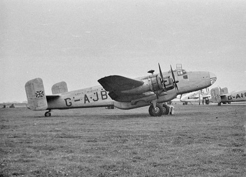 A Handley Page Halton on the airfield in Wunstorf.